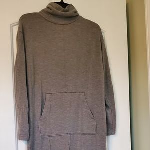Prologue Casual Grey fleece Dress Size XS Rayon/Spandex Blend High Neck